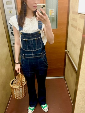 「CONVERSE（コンバース）の＜CONVERSE＞ALL STAR US COLORS ハイカット/スニーカー（スニーカー）」を使った、さえみさん（レディース・166cm）の夏コーディネート