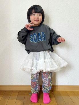 「MARKEY'S（マーキーズ）のアイテム」を使った、Oshige さん（キッズ・90cm）の春コーディネート