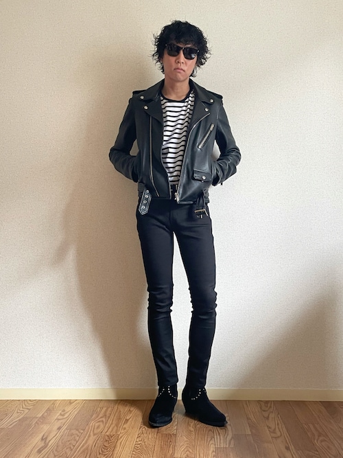 リチウムオム LITHIUM HOMME ライダースジャケット レザー 50 予約商品] LEATHER SINGLE RIDERS JACKET | レザーシングル