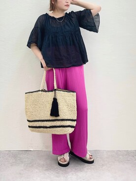 「niko and...（ニコアンド）のアイテム（その他シューズ）」を使った、sakaiさん（レディース・161cm）の春コーディネート