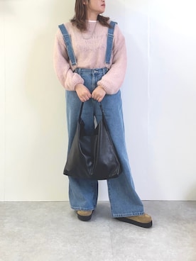 「春ニット」｜sakaiさん（レディース・161cm・30代）の冬コーディネート