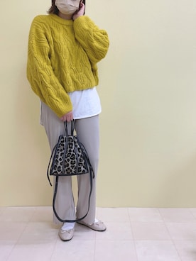 「GUコーデ」｜「アイテム（バレエシューズ）」を使った、sakaiさん（レディース・161cm）の秋コーディネート