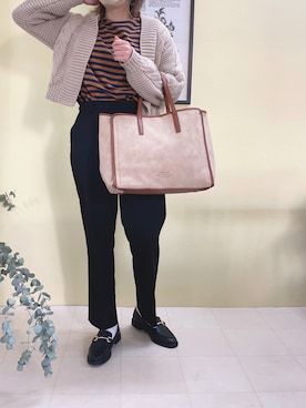 「H&M（エイチ・アンド・エム）のアイテム（ローファー）」を使った、sakaiさん（レディース・161cm）の秋コーディネート
