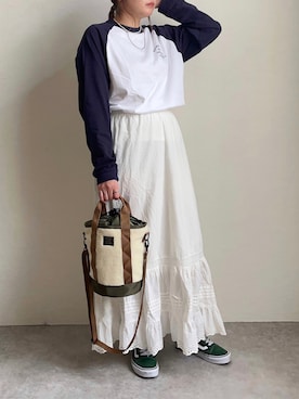「Libra Cue（リブラ キュー）のアイテム」を使った、sakaiさん（レディース・161cm）の秋コーディネート
