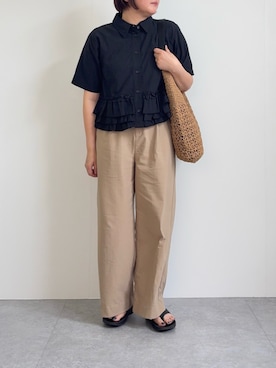 「MIAN （ミアン）のアイテム」を使った、sakaiさん（レディース・161cm）の夏コーディネート