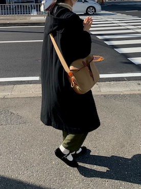「yuni（ユニ　）のアイテム（ジャケット/アウター）」を使った、beluさん（レディース・165cm）の冬コーディネート