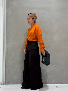「URBAN RESEARCH（アーバンリサーチ）のdecor『デコール』　Hematite4mmBallchoker（ネックレス）」を使った、misaさん（レディース・152cm）の秋コーディネート