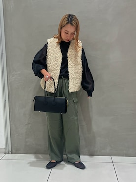 「アイテム（その他アウター）」を使った、misaさん（レディース・152cm）の秋コーディネート