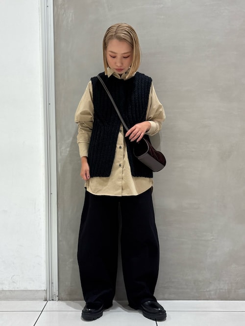 LAATO（ラート） ベスト ジレ hand knit vest レディース : ZOZOTOWN