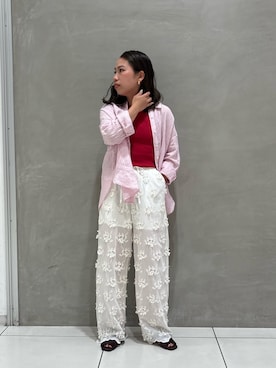 「KBF（ケイビーエフ）のアイテム（トップス）」を使った、misaさん（レディース・152cm）の春コーディネート