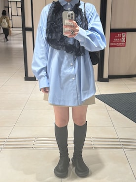 「ENFOLD（エンフォルド）のアイテム」を使った、成美　さん（レディース・156cm）の春コーディネート