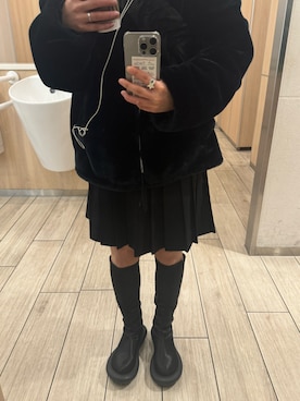 「ENFOLD（エンフォルド）のアイテム」を使った、成美　さん（レディース・155cm）の冬コーディネート