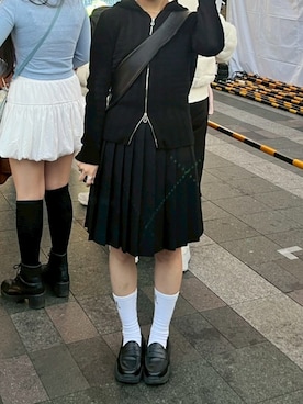 「アイテム（スカート）」を使った、成美　さん（レディース・156cm・20代）の秋コーディネート