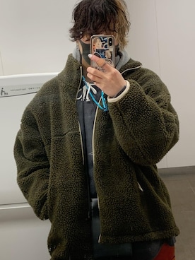 「cepo（セポ）のアイテム（ブルゾン）」を使った、äさん（レディース・169cm）の冬コーディネート
