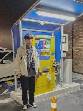 「Woden（ホーデン）のアイテム」を使った、翰さん（メンズ・177cm）の夏コーディネート