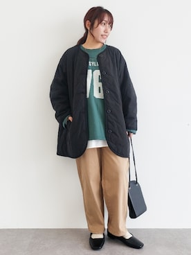 「SEVENDAYS=SUNDAY（セブンデイズサンデイ）のアイテム（スウェット）」を使った、manaCAさん（レディース・151cm）の秋コーディネート