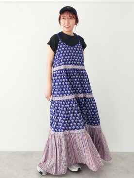「インド綿」｜manaCAさん（レディース・151cm）の夏コーディネート