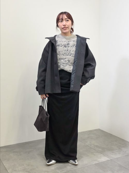 洗える/ニュアンス柄フェザーニットプルオーバー