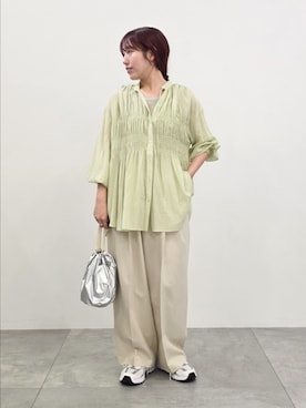 「CRAFT STANDARD BOUTIQUE（クラフトスタンダードブティック）のアイテム」を使った、manaCAさん（レディース・151cm）の春コーディネート