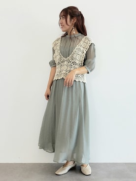 Earth Music Ecology アースミュージックアンドエコロジー のワンピース グリーン系 を使った人気ファッションコーディネート Wear