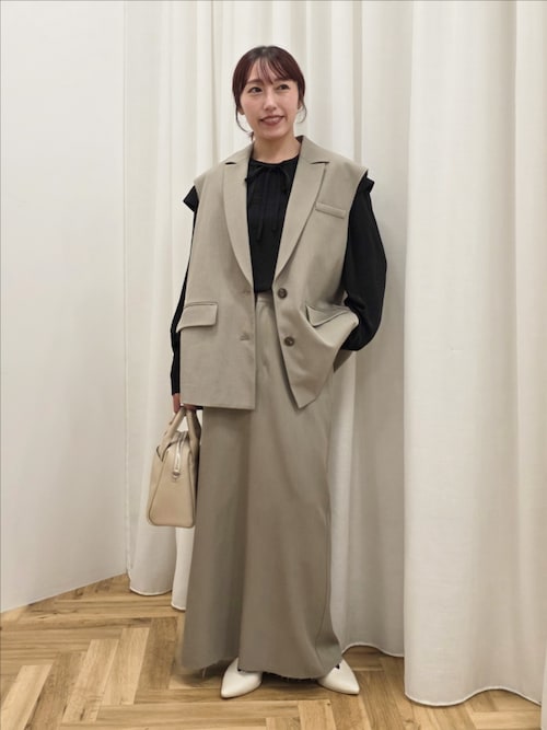 セレモニー／ハレの日＞カットアウトデザインテーラードジレ◇（ベスト