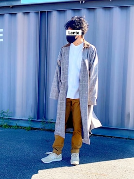 「ノーカラーシャツ」｜「アイテム（その他）」を使った、Lantaさん（メンズ・174cm）の冬コーディネート