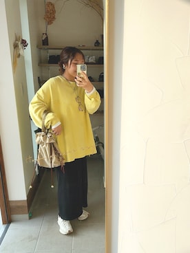 か な こ 。さん（レディース・157cm）の冬コーディネート