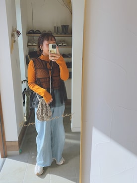 か な こ 。さん（レディース・157cm）の冬コーディネート