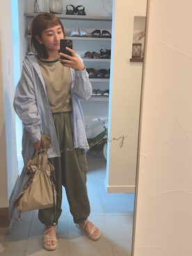 か な こ 。さん（レディース・157cm）の夏コーディネート