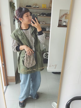 か な こ 。さん（レディース・157cm）の秋コーディネート