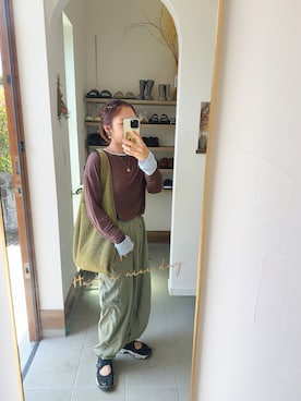 か な こ 。さん（レディース・157cm）の春コーディネート