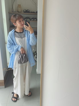 か な こ 。さん（レディース・157cm）の夏コーディネート