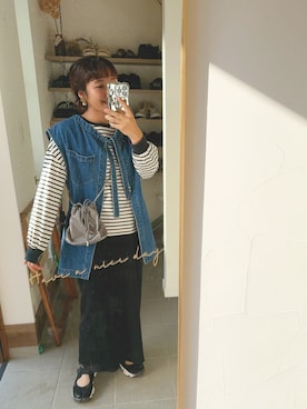 「アイテム（ベスト）」を使った、か な こ 。さん（レディース・157cm・30代）の冬コーディネート