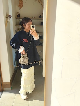 「アイテム（スウェット）」を使った、か な こ 。さん（レディース・157cm・30代）の冬コーディネート