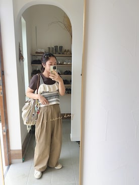 か な こ 。さん(レディース・157cm)の夏コーディネート
