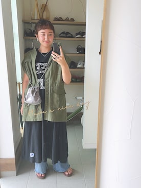 か な こ 。さん（レディース・157cm）の秋コーディネート