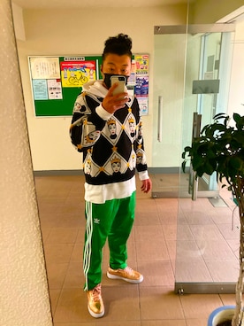 「アイテム（ニット/セーター）」を使った、中川 健太郎さん（メンズ・175cm・30代）の冬コーディネート