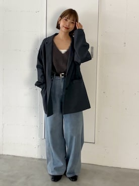 「tiptop（ティップトップ）のアイテム」を使った、おまりさん（レディース・150cm）の秋コーディネート
