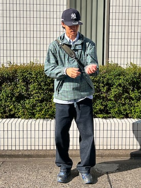 「GAP（ギャップ）のアイテム（マウンテンパーカー）」を使った、Ryoさん（メンズ・175cm）の春コーディネート