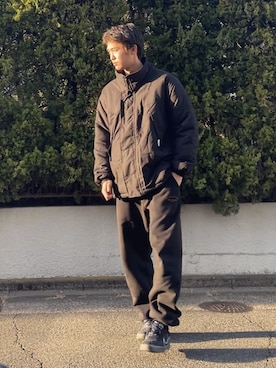 「BROKEN BASE（ブロークンベース）のアイテム（ブルゾン）」を使った、Ryoさん（メンズ・175cm）の冬コーディネート