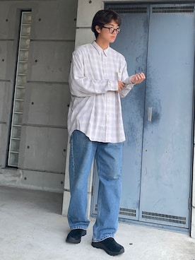 「MERRELL（メレル）のアイテム（スリッポン）」を使った、Ryoさん（メンズ・175cm）の春コーディネート