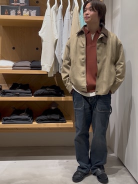 「アイテム（ブルゾン）」を使った、ゆーーーとさん（メンズ・173cm）の秋コーディネート