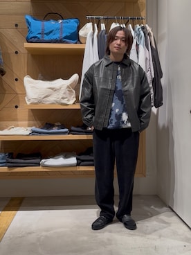 「MANEBU（マネブ）のアイテム」を使った、ゆーーーとさん（メンズ・173cm）の冬コーディネート