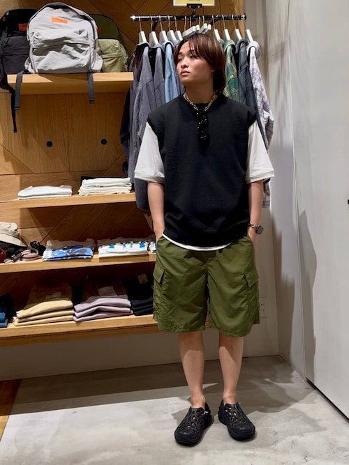 ［マルチシーンで活躍］ナイロンタッサーカーゴショーツ