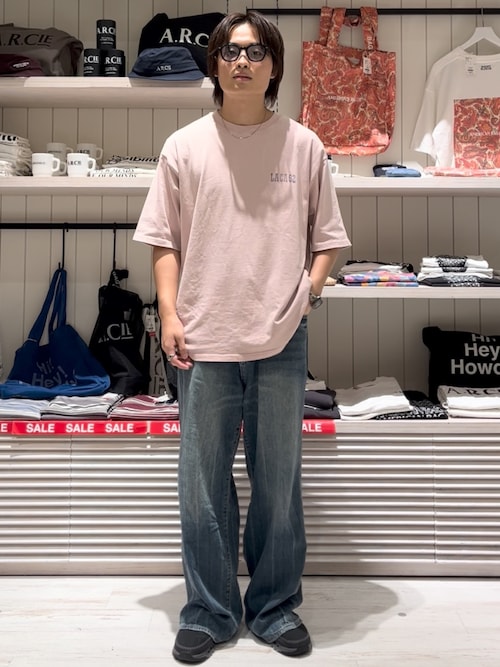 [POPなプリントが可愛い]SUNSETバックプリント半袖Tシャツ