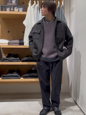 「アイテム（ブルゾン）」を使った、ゆーーーとさん（メンズ・173cm）の秋コーディネート