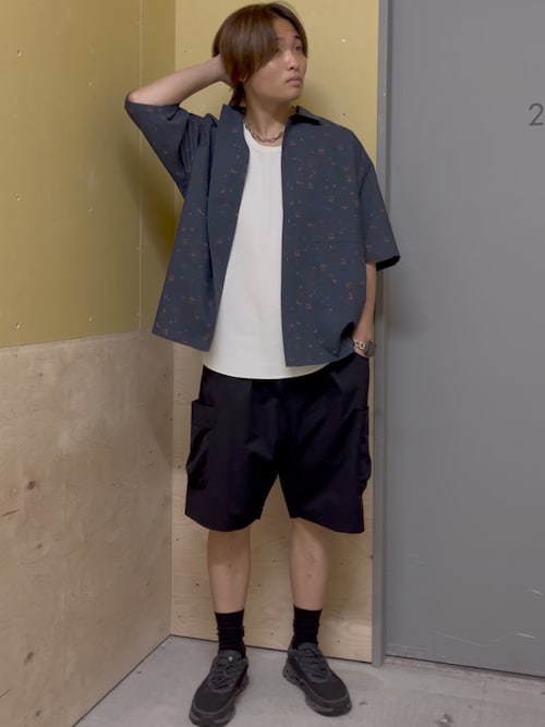 【接触冷感】クールタッチ柄シャツ