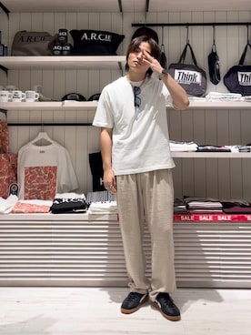 「アイテム（パンツ）」を使った、ゆーーーとさん（メンズ・173cm）の夏コーディネート