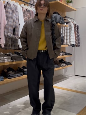 「BAYFLOW（ベイフロー）のアイテム（ブルゾン）」を使った、ゆーーーとさん（メンズ・173cm）の秋コーディネート