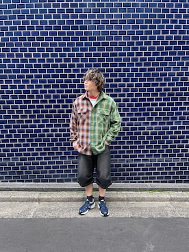 「BAYFLOW(BAYFLOW)」｜「アイテム（アクセサリー）」を使った、ゆーーーとさん（メンズ・173cm）の春コーディネート